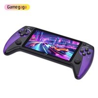 Consola de Juegos Portátil X9 Color Morado Pantalla HD de 5.5 Pulgadas Wi-Fi 3000 Juegos 9 Emuladores