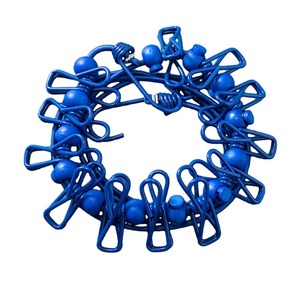 Corde à linge populaire pour l'extérieur, corde à linge de camping coupe-vent avec 12 pinces élastiques, en plastique pour l'extérieur avec boucle de positionnement - Product Image 4