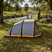 Tente de camping familiale gonflable Oxford avec imperméabilisation trois saisons, ouverture automatique rapide et ventilation respirante