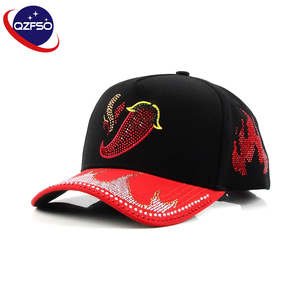 QZFSO Gorras Custom Rhinestone logo 5 Panel Sport Streetwear Hats Custom logo Sports Hats <b>Baseball</b> <b>Caps</b> for <b>Men</b> - Product Image 1