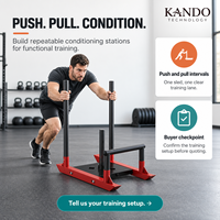 Traîneau d'entraînement robuste HYROX, traîneau à pousser et à tirer, équipement de fitness en acier pour la musculation fonctionnelle en salle de sport