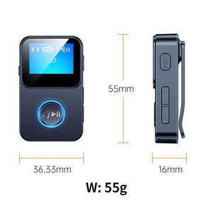 Mini Reproductor MP3 de 1.2 Pulgadas con Radio FM, Tarjeta TF, Audio sin Pérdidas, Bluetooth 5.0, Clip Deportivo, Dispositivo Musical Personalizable de Fábrica - Product Image 3