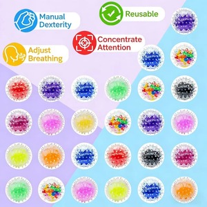 Novedad transfronteriza: Bola de agua TPR de goma suave antiestrés, bola de agua antiestrés de 3.5cm, juguete de bola de uva para adultos - Product Image 6