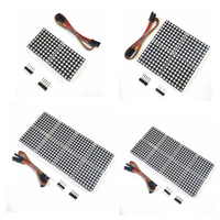 1 2 4 8 bits 2*2 2*4 bits MAX7219 Módulo de matriz de puntos Módulo de pantalla LED Microcontrolador de control LH