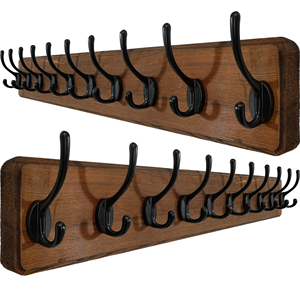 Estantes de Almacenamiento de Madera para Montar en la Pared, para Baño, Cocina, Sala de Estar, Ganchos, Estante Flotante para Ropa, de Fashion Craft India - Product Image 1