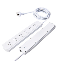 Multiprise standard australienne 6 pour une utilisation en intérieur Nouveau design Prise d'extension de barre d'alimentation pour hôtel de voyage 15A pour une utilisation industrielle
