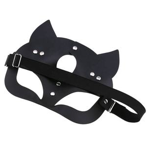 Kit de Bondage con Antifaz de Animales, Cuero Artificial Negro, Impermeable, para Fiestas, Cosplay, Juguetes Sexuales para Mujeres - Product Image 2