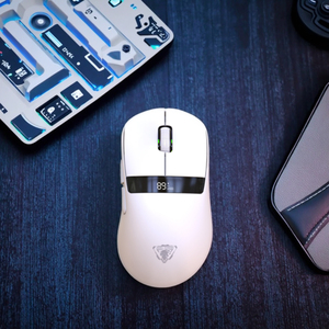 Souris de jeu sans fil tri-mode avec logo personnalisé en gros, 7D, trois modèles avec station de charge BT + sans fil + filaire, pour ordinateur portable PC - Product Image 1