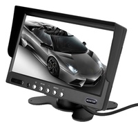 Pantalla de Visión Trasera para Vehículo de 7 Pulgadas, IPS, 800x480, 2 Canales, Entrada de Video RCA de 4 Pines, Monitor de Tablero para Camión, 1080P, 2 Canales para Automóvil