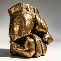 Escultura de Puño Sujecionado de Latón Grande, Arte Público para Exteriores, Estatua de Mano de Metal, Escultura de Puño de Bronce Fundido a Medida para Decoración de Plazas