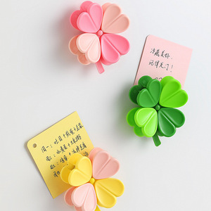Clip de scellage trèfle à quatre feuilles, aimanté, décoratif pour réfrigérateur, réutilisable, pour conserver les collations, forme irrégulière - Product Image 4