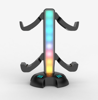 Support de contrôleur avec station de charge-Support de contrôleur détachable avec modes d'éclairage pour le stockage d'accessoires de jeu