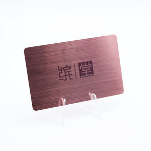 Personalizado cepillado oro rosa plástico impresión RFID NFC membresía tarjetas de fidelidad - Product Image 6