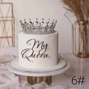 Décoration de gâteau en acrylique pour <span class=keywords><strong>anniversaire</strong></span> et Noël, reine, côté décoratif, fête, joyeux <span class=keywords><strong>anniversaire</strong></span>, fille, <span class=keywords><strong>femme</strong></span>, ornement de gâteau - Product Image 4