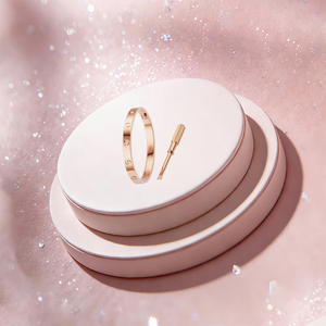 Bracciale da donna in oro massiccio 18K con perle e diamanti Asscher taglio laboratorio della <span class=keywords><strong>serie</strong></span> Classic Love di alta qualità 2026 - Product Image 5