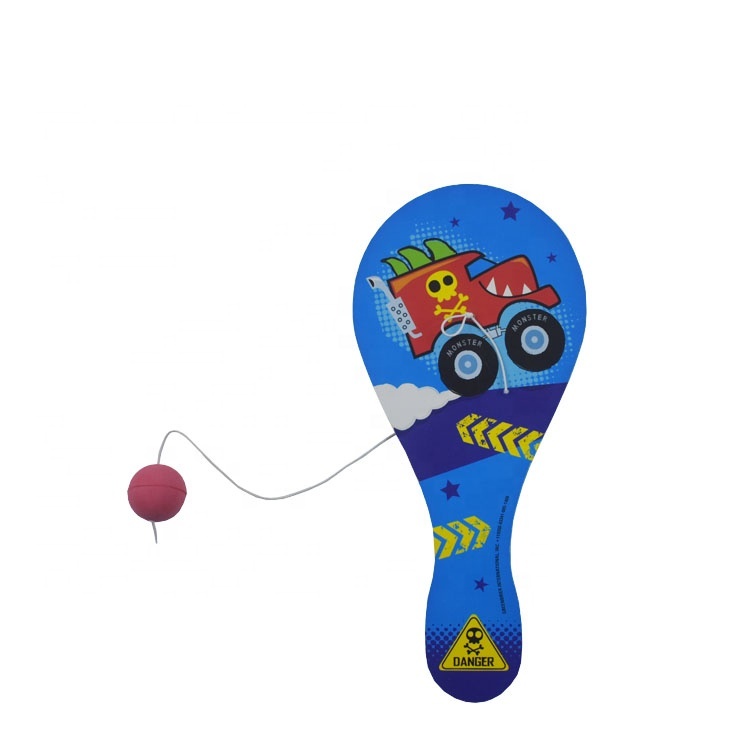 KandyToys TY6523 – Jouet En Bois Avec Raquette Et Balle – Classique Pour S’amuser En Extérieur