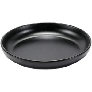 Logo personnalisé 100% plats ronds noirs en mélanine assiettes arabes en mélamine plats de service à soupe profonds - Product Image 3