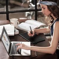 Tablette graphique Huion pour dessin numérique, conception d'animations électroniques légères, compatible PC mobile