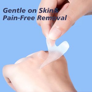 Cinta bucal microporosa en forma de X para dormir, 30 tiras bucales, cinta para respirar, tiras nasales correctoras, parches bucales para cerrar la boca, para un buen hábito del sueño - Product Image 5