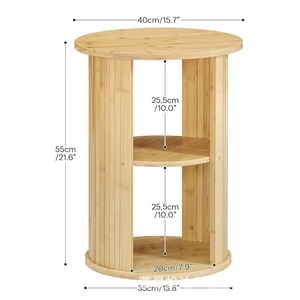 Cross-border rotating bookshelf floor shelf <b>storage</b> <b>unit</b> solid wood children's living room home <b>corner</b> narrow cabinet - Product Image 4