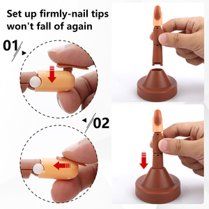 Modèle de mains de doigts protiques <span class=keywords><strong>pour</strong></span> la fabrication des ongles, exercices de peinture, outil d'entraînement manucure <span class=keywords><strong>pour</strong></span> débutant, équipement de pratique - Product Image 3