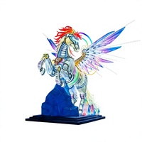 Lanternes licorne ailées personnalisées, lumières LED étanches pour Thanksgiving, Noël, festivals, parcs à thème, jardins - Extérieur