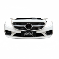 Pare-chocs de voiture en gros adapté à la Mercedes-Benz Classe C W205, kit carrosserie de haute qualité avec phares et radiateur.