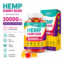 Gummies avancées au chanvre pour le soutien du sommeil et la réduction du stress, véganes à la pectine, marque privée, OEM, ODM, fourniture en gros directe usine