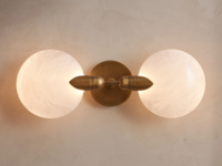 Appliques murales à intensité variable en verre, éclairage intérieur double, lampe murale LED moderne pour villa, hôtel, restaurant, salon, fabrication artisanale