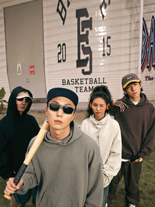 เสื้อสเวตเตอร์ลำลองลายพรางผ้าฝ้ายพิมพ์ลายโลโก้ได้ตามต้องการเสื้อมีฮู้ดสำหรับผู้ชายแบบเรียบง่ายใส่ได้ทั้งชายและหญิง - Product Image 5