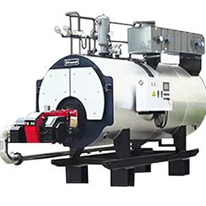 Fabricante de calderas 5 t/h WNS tubo de fuego horizontal caldera de gas industrial caldera de vapor quemador de pellets para máquina industrial