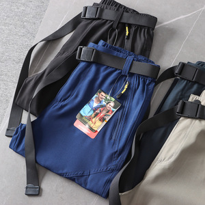 <span class=keywords><strong>Pantalones</strong></span> <span class=keywords><strong>para</strong></span> correr <span class=keywords><strong>para</strong></span> <span class=keywords><strong>hombre</strong></span>, <span class=keywords><strong>pantalones</strong></span> de verano de seda helada, de secado rápido, con bolsillo y cremallera, informales, <span class=keywords><strong>para</strong></span> gimnasio, atléticos, transpirables - Product Image 3