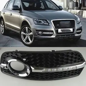 1 زوج LED DRL النهار القيادة تشغيل أضواء النهار إشارة تحذير drl مصباح الضباب لأودي Q5 2010 2011 2012 2013