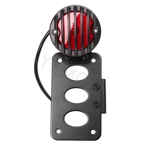 Pour Harley Davidson Sportster Street 500 750 fer 883 1200 accessoires de moto universels Signal LED lumière de plaque d'immatriculation - Product Image 1