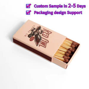 Custom Hotel Color Matching Safety Matches Box White Match Head 25pcs Personal Logo Paper Material Custom <strong>Car</strong> Cigarette Box - Product Image 6
