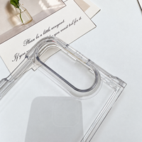 Coque transparente en TPU acrylique 2,0 mm pour iPhone Duo, anti-jaunissement, résistante aux UV, haute transparence, protection de la charnière