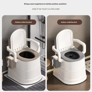 Chaise de <span class=keywords><strong>toilette</strong></span> portable détachable, personnalisable, en plastique, pour adultes, personnes âgées, handicapés, robuste, nouveau modèle - Product Image 6