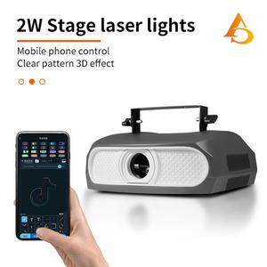 Luz Láser de Animación RGB 3D AICPOSE para Decoración de Escenarios de Bodas y Discotecas, Luz Láser de 2W - Product Image 2