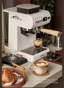 Achetez des machines à café automatiques italiennes de marques réputées, Cafetera Express, machine à expresso et cappuccino professionnelle avec moulin intégré - Product Image 2