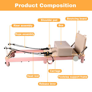 Plegable Fácil almacenamiento Adelgazante y belleza corporal Reformador <span class=keywords><strong>Pilates</strong></span> Aluminio <span class=keywords><strong>Pilates</strong></span> Reformador - Product Image 3