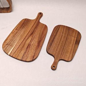 Planche à découper en bois d'acacia 26,5x16x1,5 cm, planche à fromage rectangulaire en bois massif pour camping en plein air, utilisation portable - Product Image 4