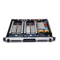 Amplificador de Potencia Digital Profesional de 1200Wx4 y 4 Canales para Audio Line Array, Clase D, 1U, con DSP para Subwoofer