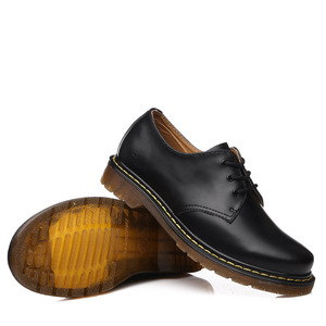 Botas Cortas Formales de Oficina <span class=keywords><strong>DR</strong></span> para Hombre y Mujer, Talla Grande, de Piel Genuina con Cordones, Transpirables, Resistentes al Desgaste, con Punta Sólida, para Trabajo - Product Image 3