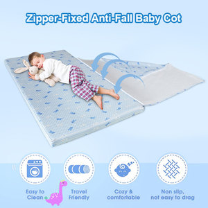 Kasur Mini <span class=keywords><strong>Crib</strong></span> Dua Sisi dengan Dukungan Kuat dan Busa Nyaman- Bernapas, Cocok untuk Sebagian Besar Kasur Mini <span class=keywords><strong>Crib</strong></span> Anak-Anak, Anti-Tendang - Product Image 1