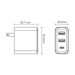 Prix de gros Mini chargeur mural Pd 3 3usb <span class=keywords><strong>Superdart</strong></span> Super Vooc portable <span class=keywords><strong>65w</strong></span> Usb c Chargeur Pd 3 ports Chargeur rapide universel - Product Image 5