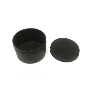 Boîtes à bougies en métal rondes noires personnalisées, contenants pour bougies de 4 à 8 oz, petites boîtes à bougies vides - Product Image 5