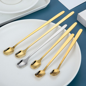 Stainless steel square-headed <b>spoon</b>, creative souvenir, long-handled ice <b>spoon</b>, powder <b>measuring</b> <b>spoon</b>, coffee <b>spoon</b>, honey - Product Image 2