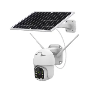 OEM 4MP Solar Battery Powered Outdoor CCTV Security Camera Night Vision WiFi Wireless PTZ CMOS Sensor Outdoor/Indoor Use Cloud