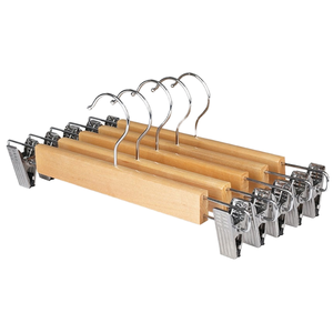 Giá treo quần áo bằng gỗ chống trơn trượt, lý tưởng cho tủ quần áo, khách sạn, nhà nghỉ, móc treo gỗ nguyên khối tùy chỉnh - Product Image 4