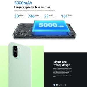 <span class=keywords><strong>Xiaomi</strong></span> <span class=keywords><strong>Redmi</strong></span> A1 versione ue 2GB + 32GB Smartphone 5000mAh 6.52 pollici Android 12 <span class=keywords><strong>GO</strong></span> 4g supporto per cellulare Google Play cellulare - Product Image 4